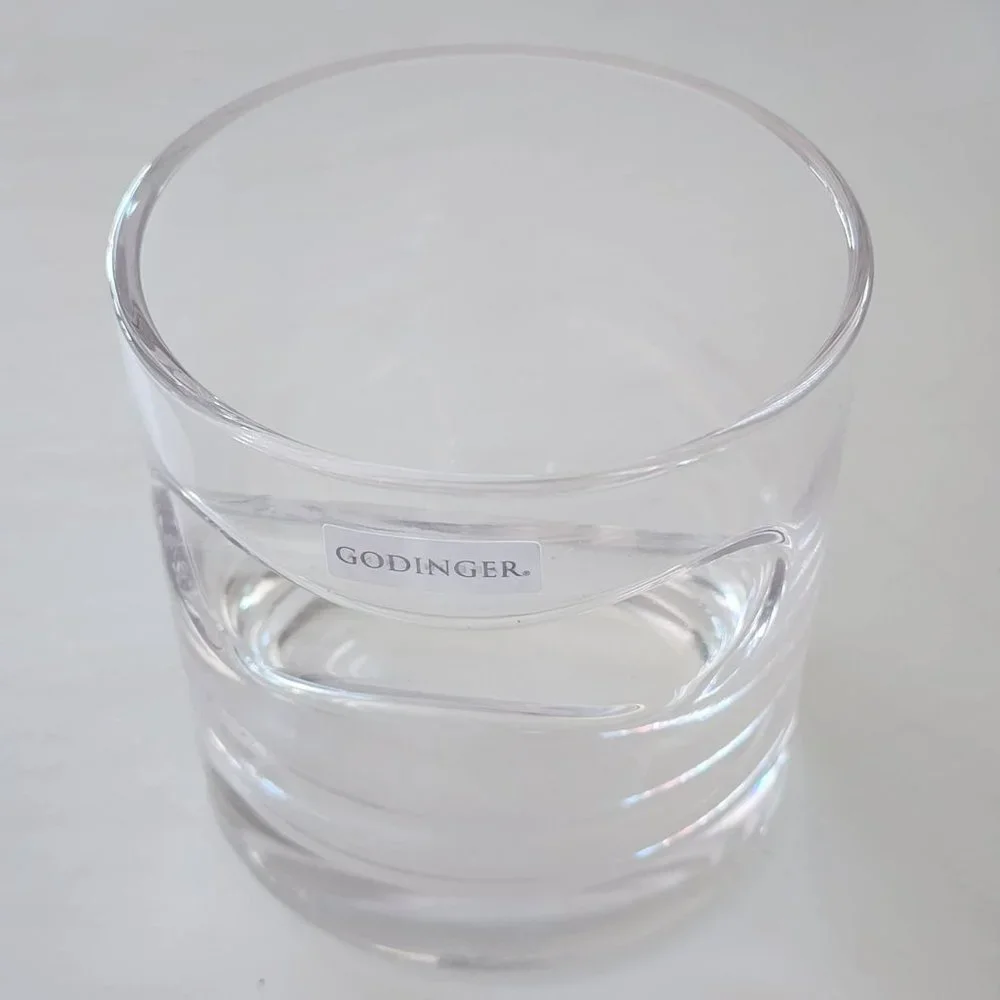 Godinger Cigar Whiskey Tumbler 12 oz Hand Made Of Fine Durable Crystalline Glass